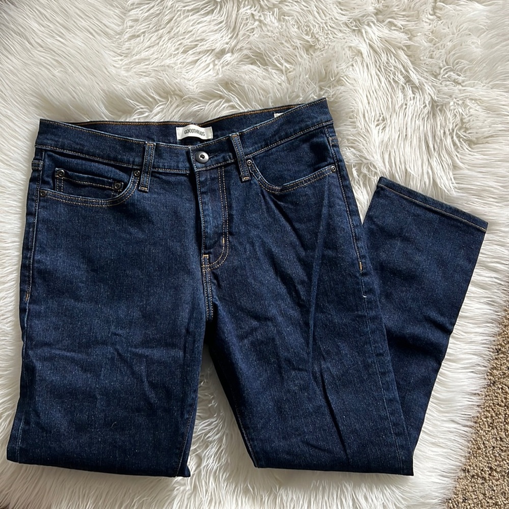 Goodthreads Dark Wash High Rise Skinny Jeans 31W X 29L